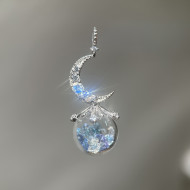 Star Dust Collection-Moon Necklace 